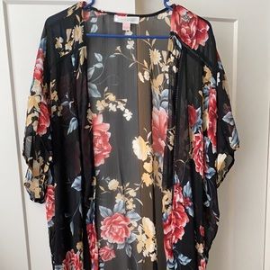 Floral Sheer Kimono